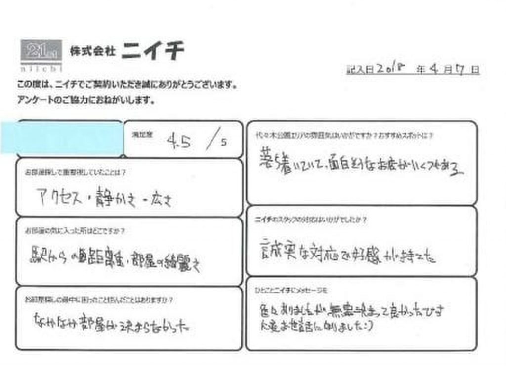 代々木公園不動産ニイチがおすすめ