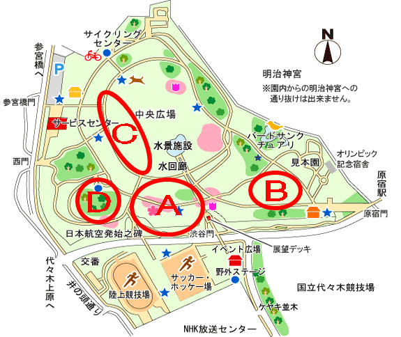 代々木公園おすすめ花見スポット